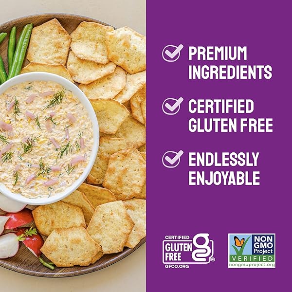 MILTON’S GLUTEN FREE CRACKERS, MULTI-GRAIN – NON-GMO PROJECT VERIFIED, KOSHER, CERTIFIED GLUTEN FREE SNACK, 7 GRAINS IN EVERY BITE – 4.5 OZ