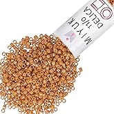 Miyuki Delica Seed Beads – Size 11/0 (1.6 mm), DB2273, Glazed Opaque Pecan, 7.2 g, Approx. 1440 Beads, Made in Japan