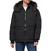 Andrew Marc Men's Outerwear Gramercy Removable Faux Fur Hooded Bomber