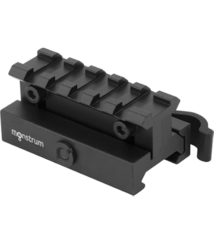 Ohhunt Picatinny Riser Rail - 1 Inch Height, 5.7 Inch Long, Black Aluminum For Optics Mounting
