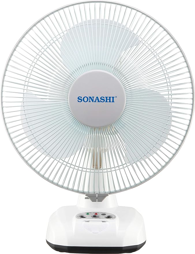 Buy Sonashi 12Inch Rechargeable Battery Table Fan Table Fan for Home