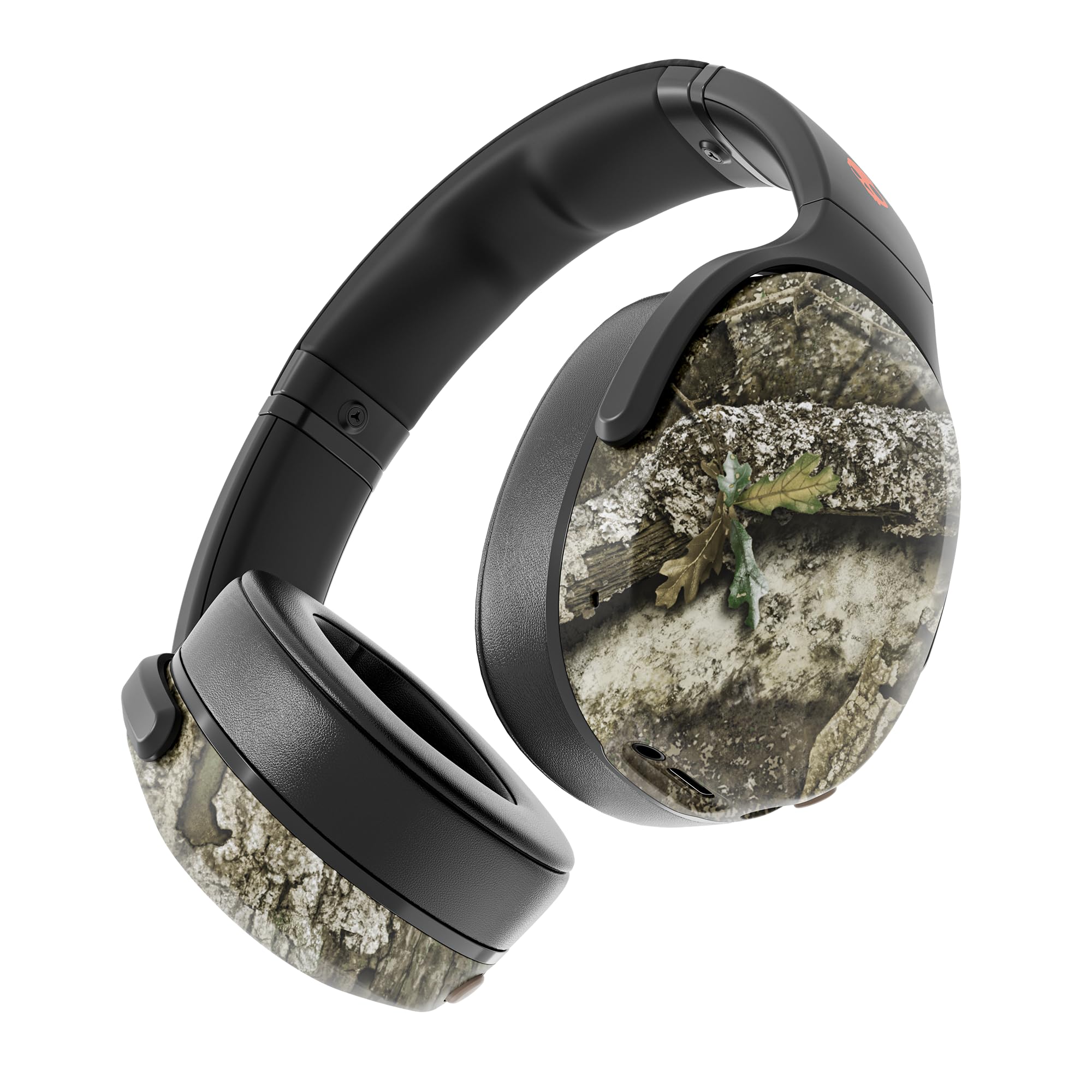 Skullcandy Crusher Evo Wireless Bluetooth Headphones with Multi-Sensory Bass, Noise Isolating Over-Ear Fit, Up to 40 Hours Battery, Microphone for iPhone Android - Realtree APX Black/Orange Image Skullcandy Crusher Evo Wireless Bluetooth Headphones with Multi-Sensory Bass, Noise Isolating Over-Ear Fit, Up to 40 Hours Battery, Microphone for iPhone Android - Realtree APX Black/Orange Image