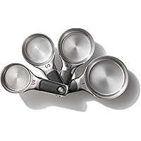 OXO Good Grips 4 Piece Stainless Steel Measuring Cups with Magnetic Snaps