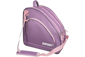DAFISKY Roller Skate Bag - Ice Skate Bag Fits Inline Skates Quad Skates Rollerblades Figure Skates for Women Men Youth