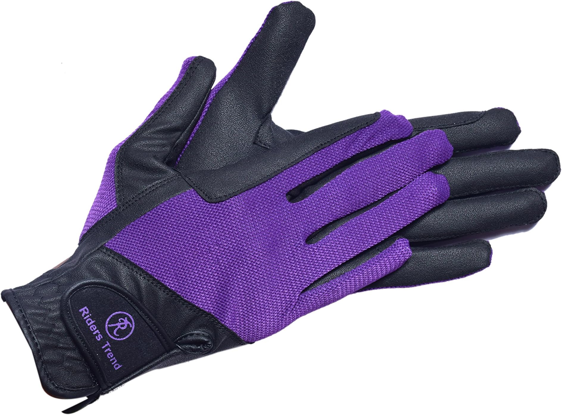 Riders Trend Stretchable Horse Serino/Mesh Equestrian Riding Gloves