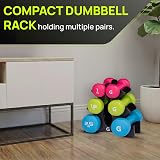 Gallant Weights Neoprene Dumbbells Set 10kg Multi-Color Hex Pair view 8