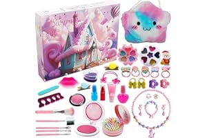 Hywestger Makeup Advent Calendar 2023 for Girls 24 Days Christmas Countdown Calendar with Full Makeup Dress Up Set with Bag for Teenagers, Daughters and Girls Xmas Gift