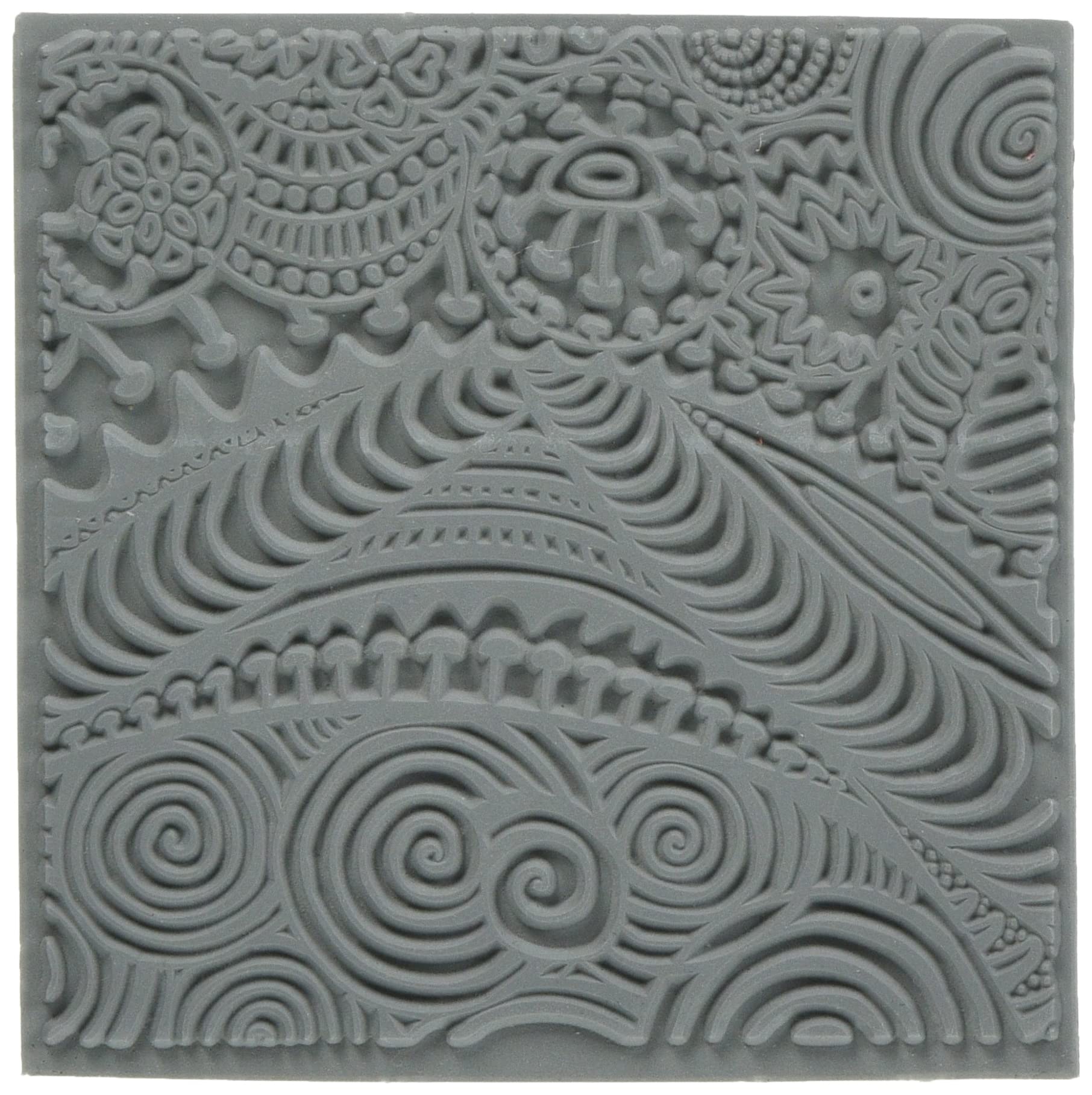 CERNIT CE95001C - Texture Plates for Modelling Clay - Creative Support in Rubber, Polymer Clay - Freestyle Abstract Effects and reliefs - Format 9x9 cm — image 1