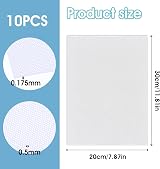 DIVINA VITAE 10x White Fursuit Eye Mesh 30x20cm Plastic PVC 0.5mm Therian view 3