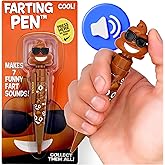 Farting Poop Pen with 7 Funny Fart Sounds - Easter Basket Stuffers for Teens & Kids, Silly Novelty Gag Gift for Boys & Girls, Easter Toys Essentials, Great for Birthdays, Funny Gift (Sunglasses)