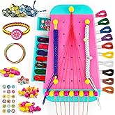 Friendship Bracelet Making Kit for Girls - Arts and Crafts String Bracelets Maker, DIY Bracelet Set - Birthday Gifts for 6+ Year Old Kids, Travel Activity Toys for 6/7/8/9/10/11/12 Year Old Girls