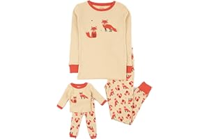 Leveret Kids & Toddler Pajamas Matching Doll & Girls Pajamas 100% Cotton Pjs Set (2-14 Years) *Fits American Girl