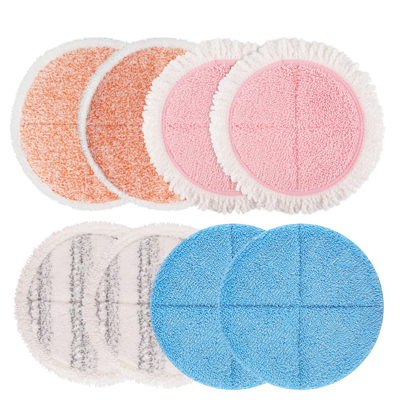 Photo 1 of Electric Spin Mop Pads, 7.28in Round Replacement Pads for Floor Cleaning (8 Pack)