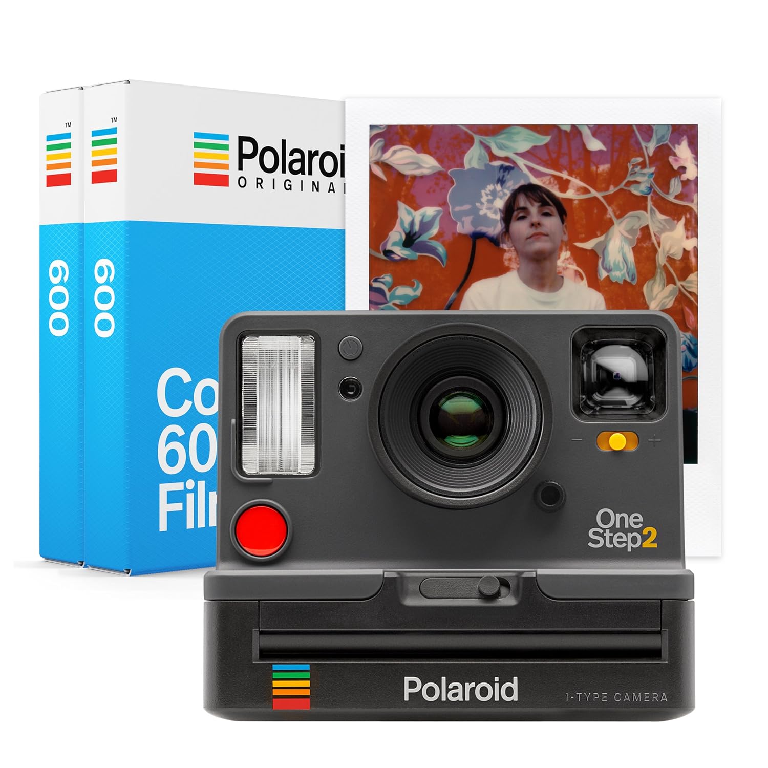 Amazon.com : Polaroid Originals 9009 OneStep 2 Viewfinder Instant Film  Camera, Graphite with Originals Instant Color Film for 600 - Double Pack,  ...
