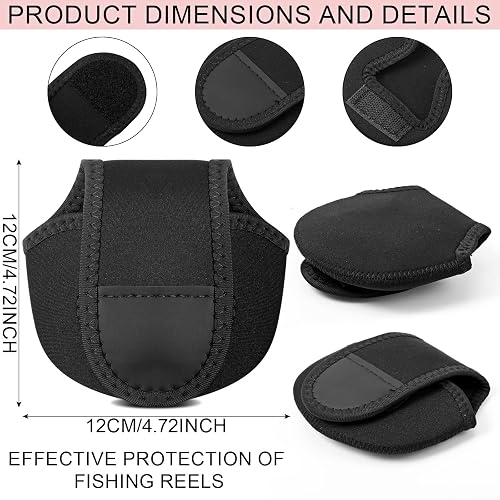 Pzhoais 7Pcs Fishing Rod Cover,Casting/Spinning Fishing