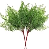 CATTREE Artificial Shrubs Bushes, Plastic Fern