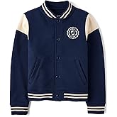 The Children's Place boys Bomber Varsity Jacket