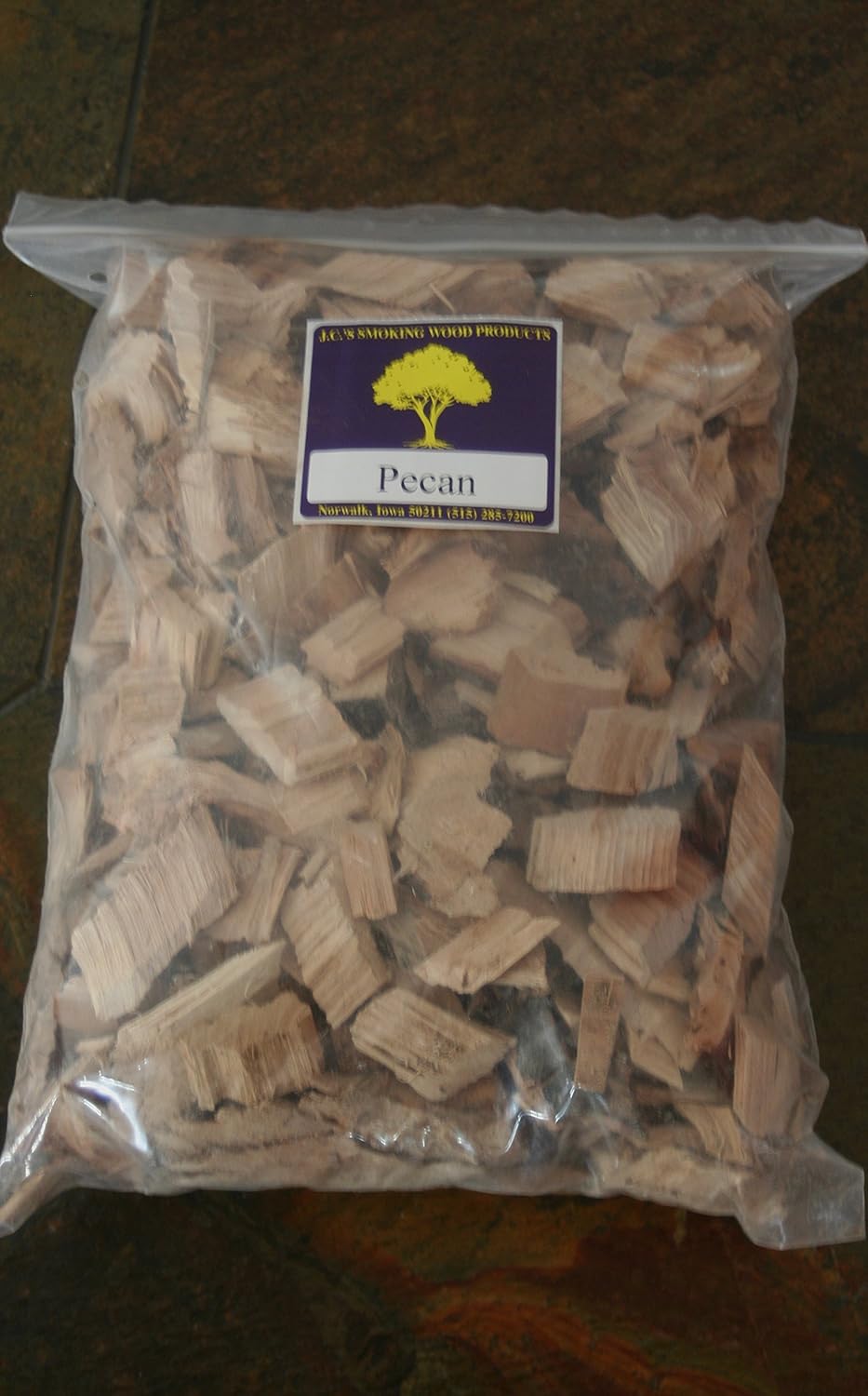 J.C.'s Smoking Wood Chips 210 Cu Inch Gal Bag Pecan