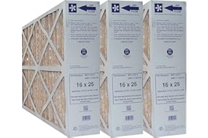 Genuine MFH-1625 | Replacement for Honeywell 16x25x4 | Actual size :15-13/16" 24-3/4" x 4-3/8" | Pack of 3 Filters