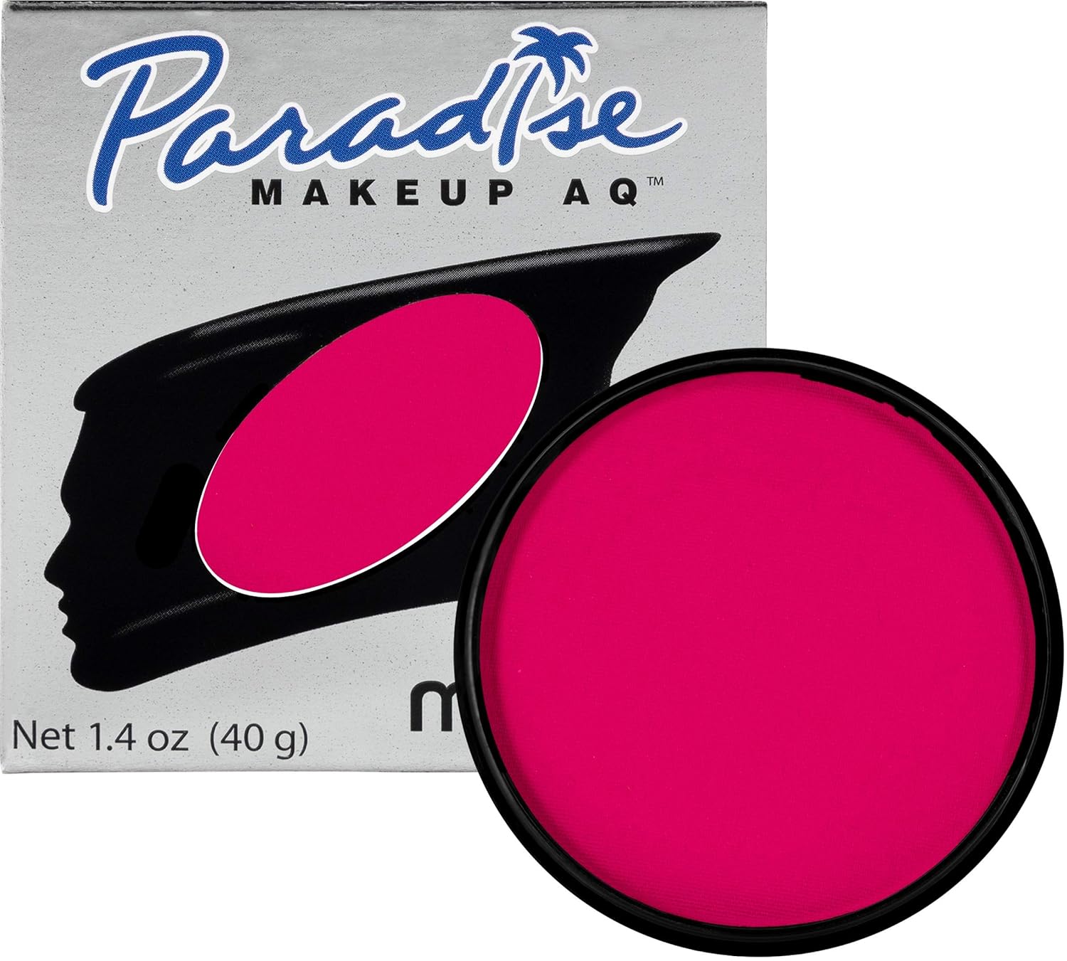 Mehron Makeup Paradise Makeup AQ Face & Body Paint (1.4 oz) (Dark Pink)