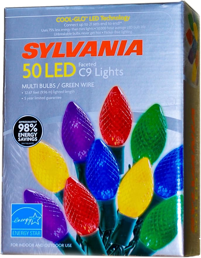 Sylvania 50 LED C9 Lights Home & Kitchen
