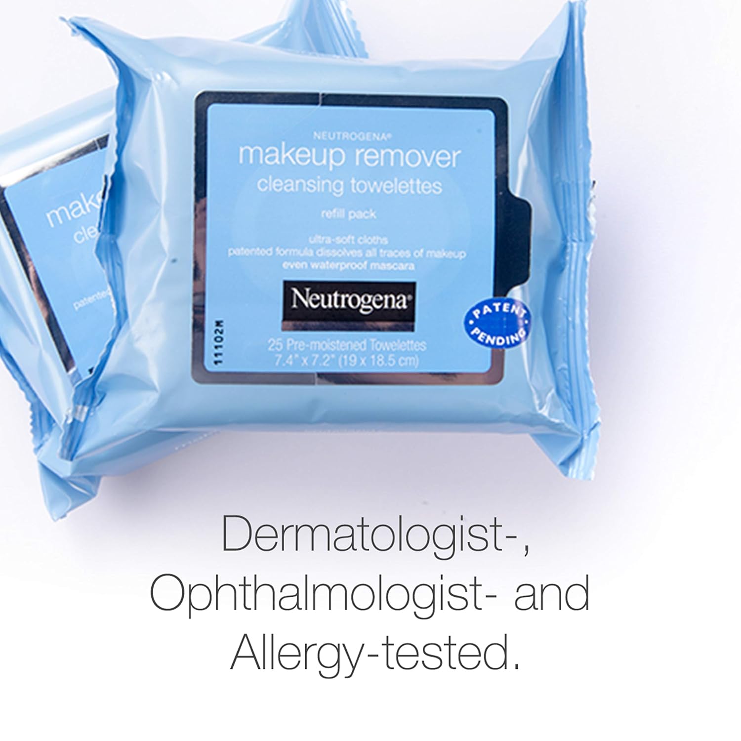Neutrogena Makeup Remover Cleansing Face Wipes, Daily Cleansing Facial Towelettes to Remove Waterproof Makeup and Mascara, Alcohol-Free, Value Twin Pack, 25 count, 2 Pack: Beauty