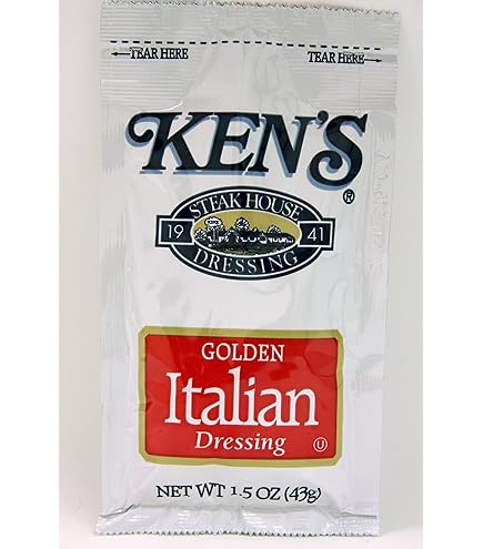Amazon.com : Ken's Golden Italian Dressing, 1.5 oz, 60 count : Italian  Salad Dressings : Grocery & Gourmet Food
