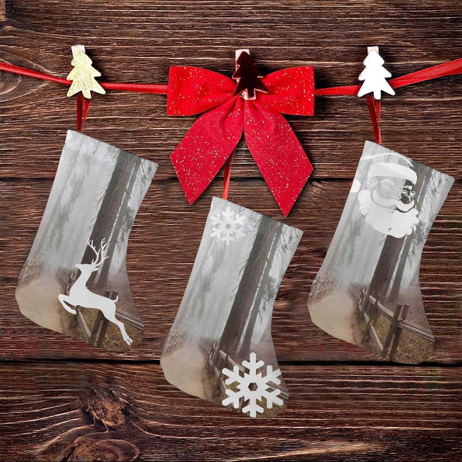 Amazon.com: Funky Christmas stockings hanging on Christmas stockings