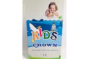 1 Box(48pcs) Dental Stainless Steel Primary Molar Pediatric Kids Crown 48 Sizes