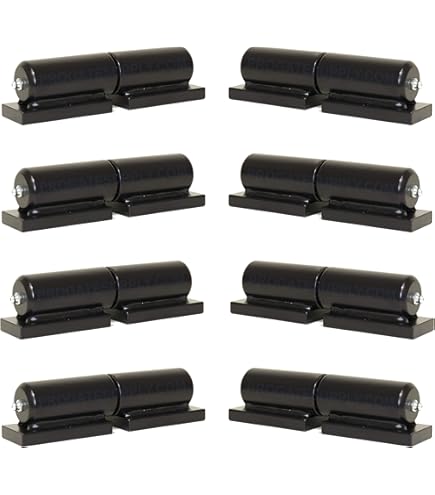 7 Inch Steel Barrel Gate Hinges - Heavy Duty Up To 900 Lbs - Welding Hinges Pair