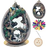 Zvaiuk Mountain Waterfall Incense Burner，Backfall Incense Holder River, Incense Falls Meditation Decor for Room with Upgrade Incense Cones and Accessories (2side)
