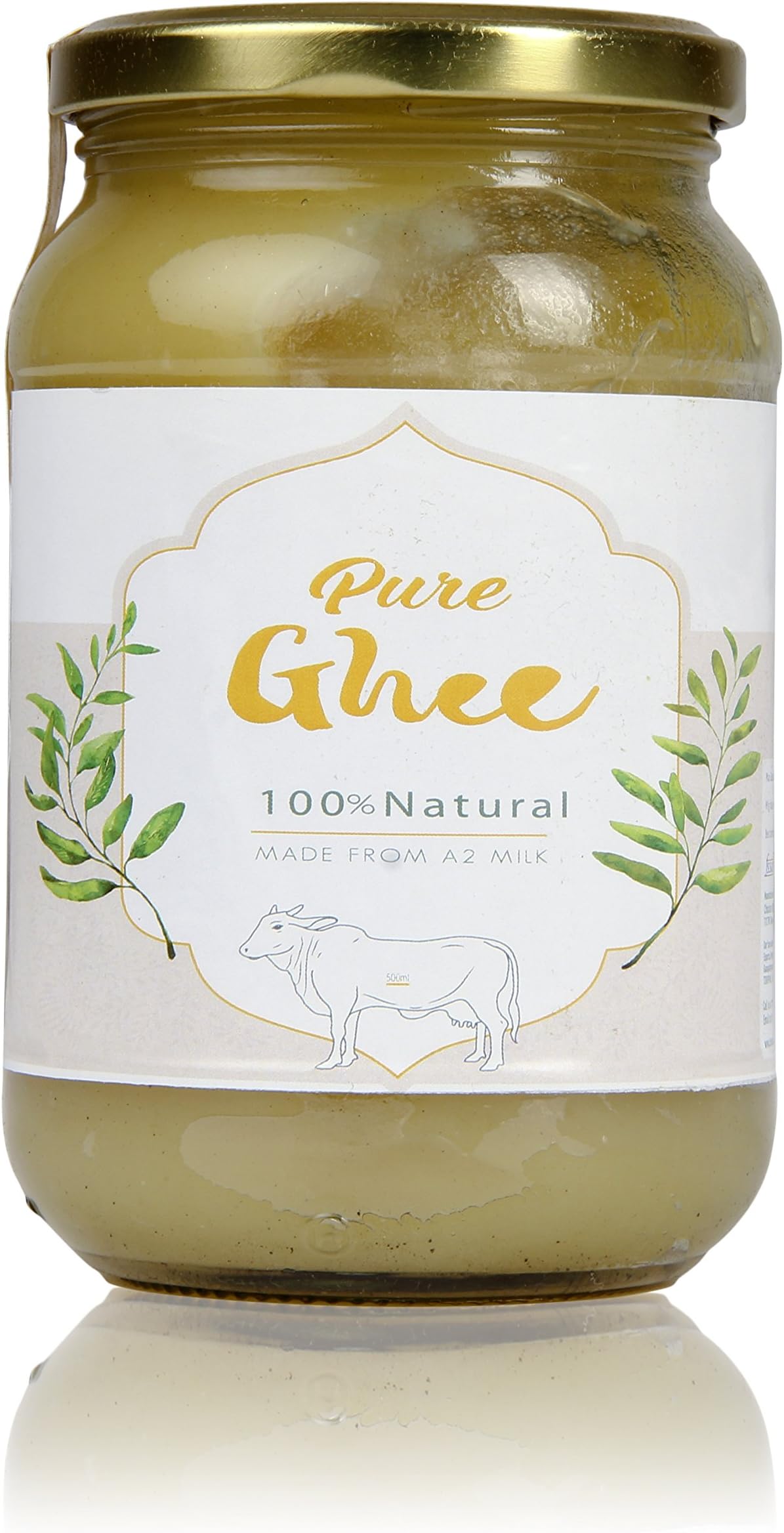 FA2M Pure Ghee, (A2 Ghee Desi Gir Cow's Vedic Traditional Grassfed) 15.9 Oz