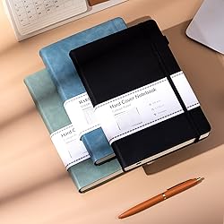 CAGIE 3 Pack Journals Notebooks for Women Men Thick