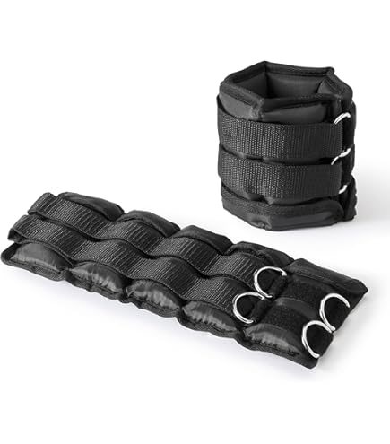 thumbnail image 2 of Adjustable Ankle Weights 10LBS Pair - Breathable With Carry Bag For Strength Training 2 of 10