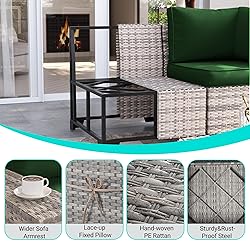 Muphyers 10-Piece Outdoor Patio Furniture Set with