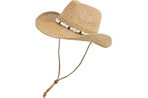 Melesh Adult Sun Straw Women Men Cowgirl Western Cowboy Hat Colored