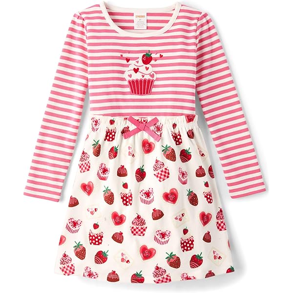 open lace back dress Gymboree Pink & Blue Striped Dress main image 1