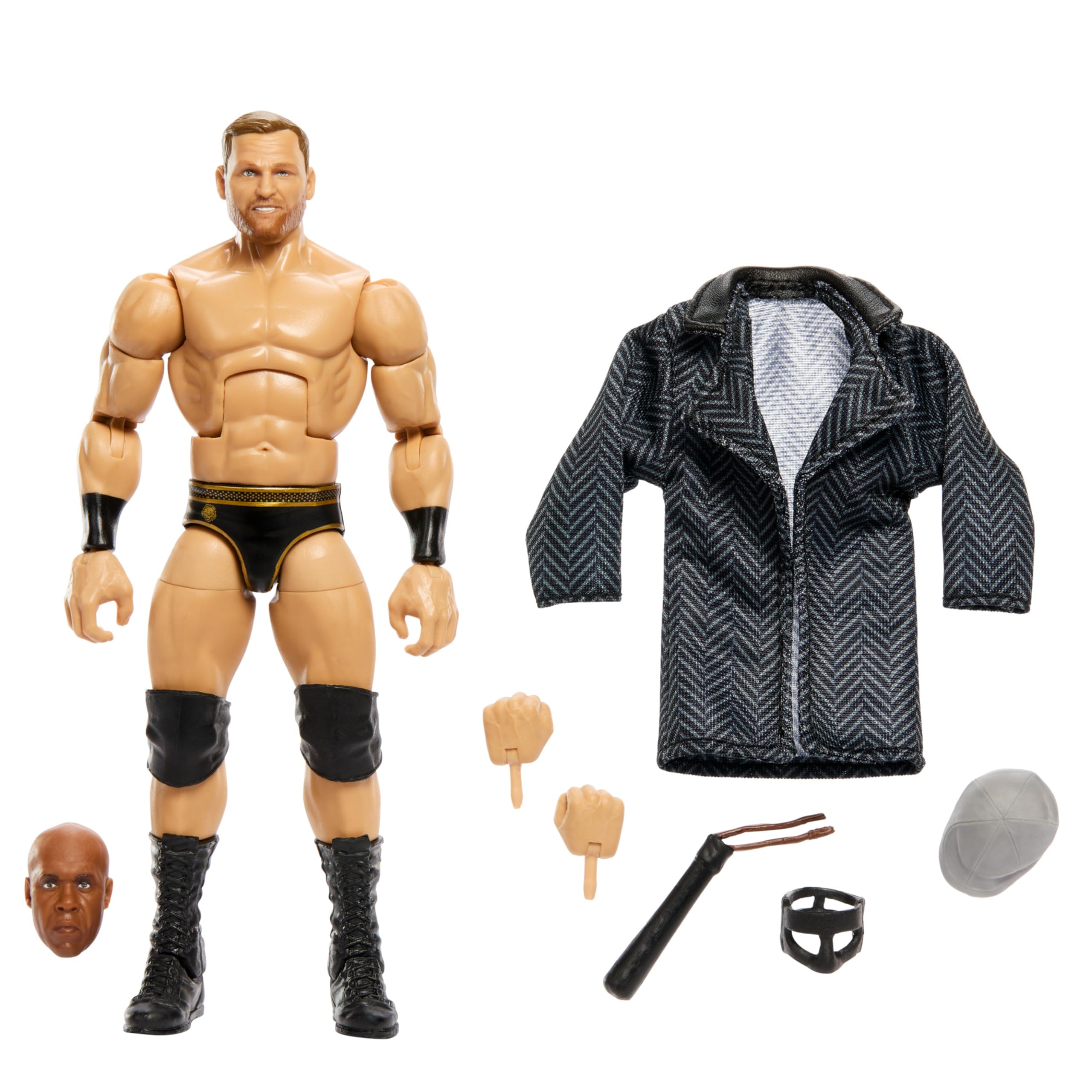 WWE Elite Collection Action Figure Royal Rumble Ridge Holland with Accessory and Virgil Build-A-Figure Parts, HVF80