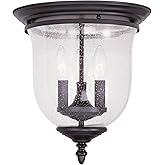 Livex Lighting 5024-07 Legacy 3-Light Ceiling Mount, Bronze