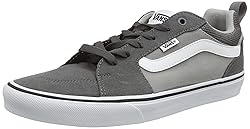 VANS Men's Low-Top Trainers, Grey Suede Canvas