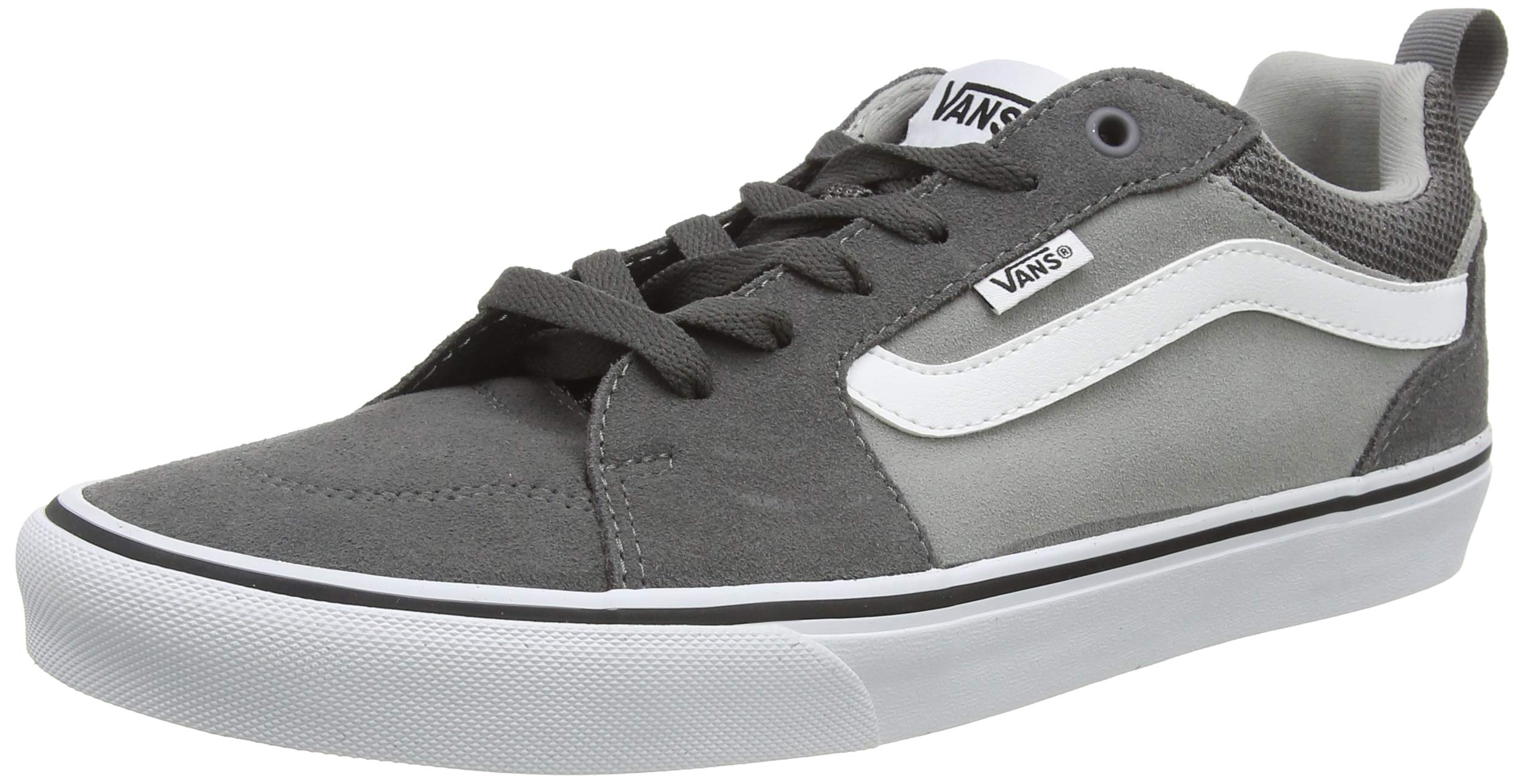 VANS Men's Low-Top Trainers, Grey Suede Canvas