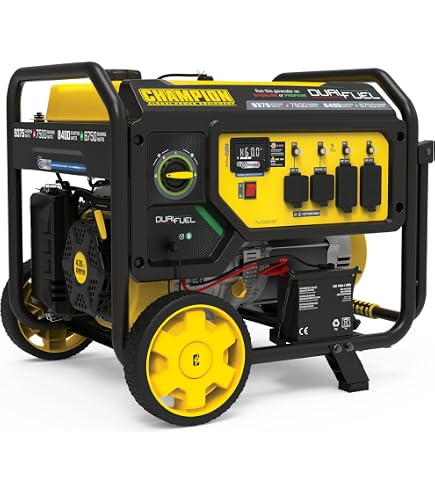 Champion Power Equipment 201083 8500-Watt Dual Fuel Portable Generator with CO Shield