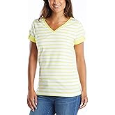 Nautica Women's Easy Comfort V-Neck Supersoft Stretch Cotton T-Shirt