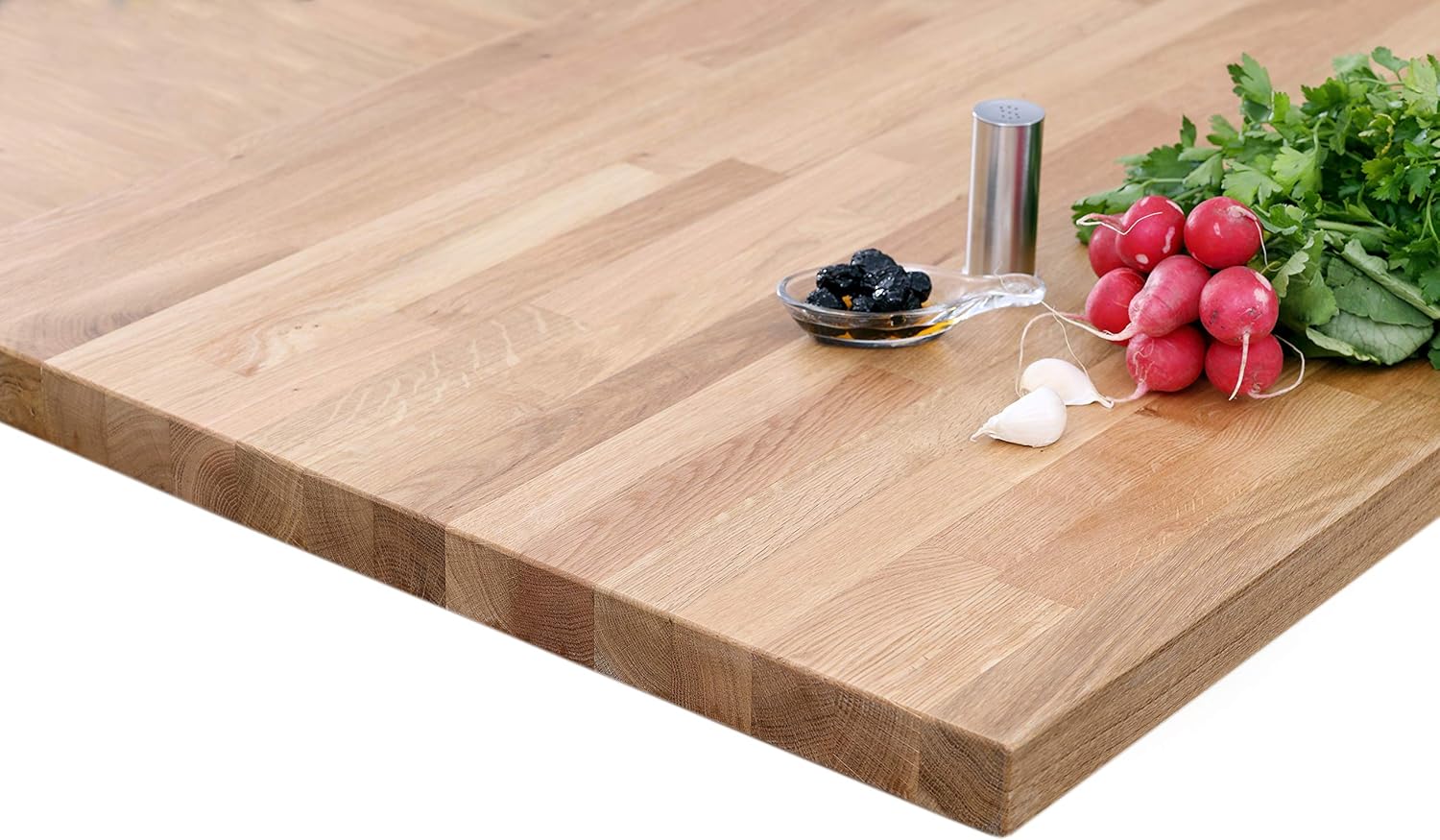 Oak Worktop 3M x 620mm x 40mm, Solid Oak Timber Worktops (2M x 620mm x