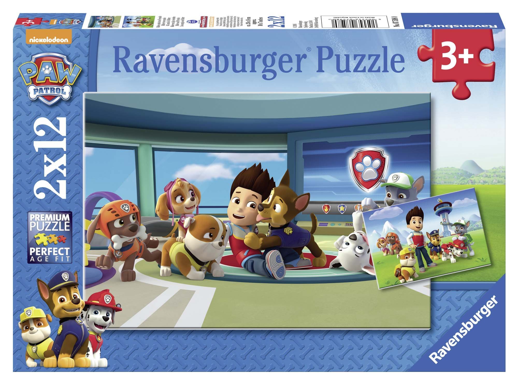 Ravensburger – 7598 – Pat Patrol – Ryder Friends Puzzles – 12 Pieces – Pack Of 2 Multi-Coloured