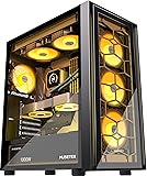 MUSETEX ATX PC Case, 6 PWM ARGB Fans