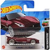 Hot Wheels - &acute;15 Jaguar F-Type Project 7 - HW Roadsters 5/5 - HTD74 - Short Card - Magenta - Mattel 2024 - 1:64