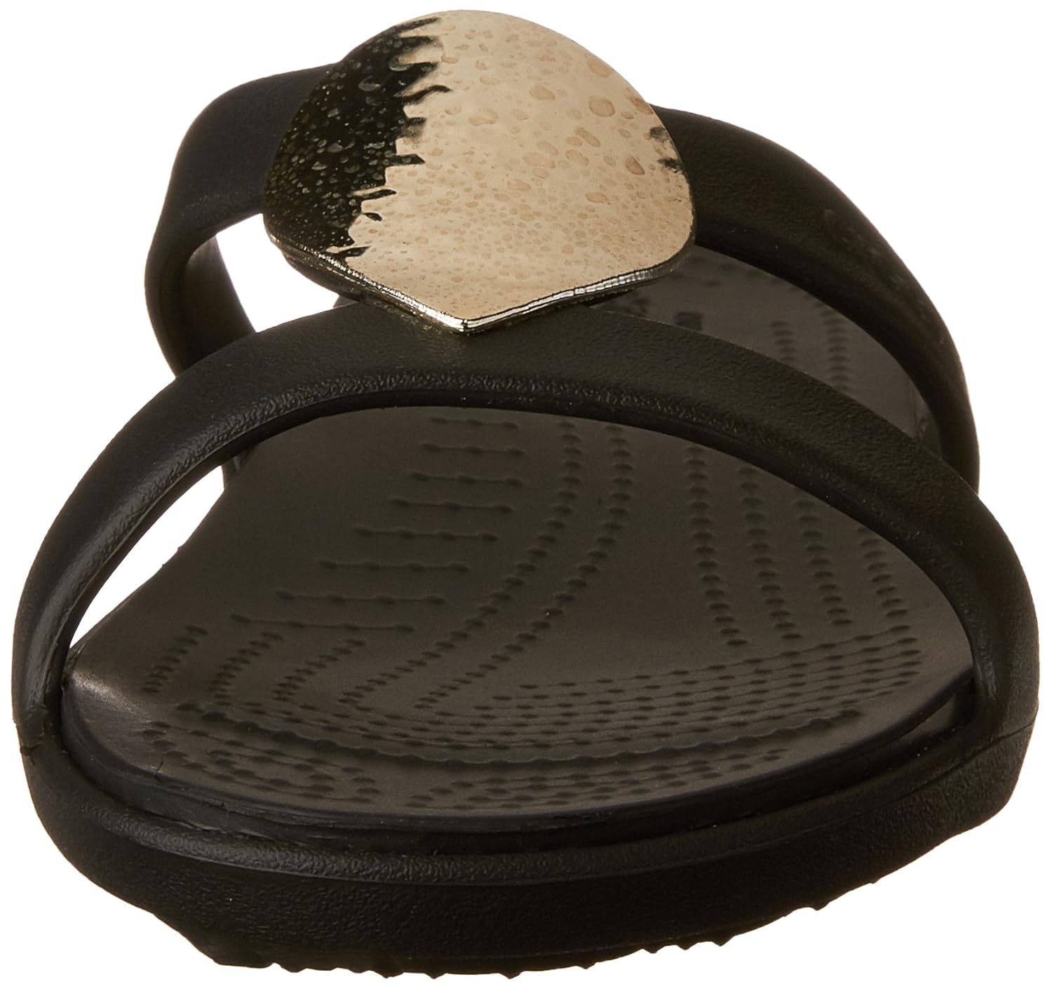crocs sanrah embellished women sandal in black