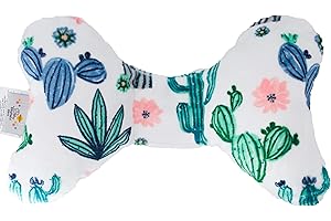 Original Baby Elephant Ears Head Support Pillow for Stroller, Swing, Bouncer, Changing Table, Car Seat, etc. (Luxe Edition Cactus)