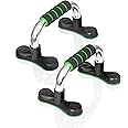 Mazzello Steel Push Up Handles for Floor - Portable Push Up Stands for Strength Training - Lightweight 1.3 lbs - Non-Slip Exercise Equipment for Men and Women - Compact Push up Bars to Take Anywhere